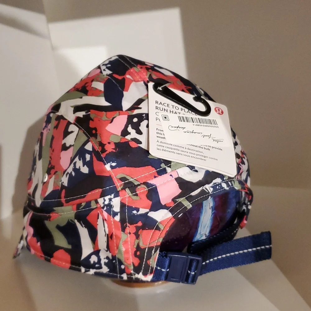 NWT Lululemon Race To Place Run Hat Mini Pop Cut Boom Juice Multicolor L…